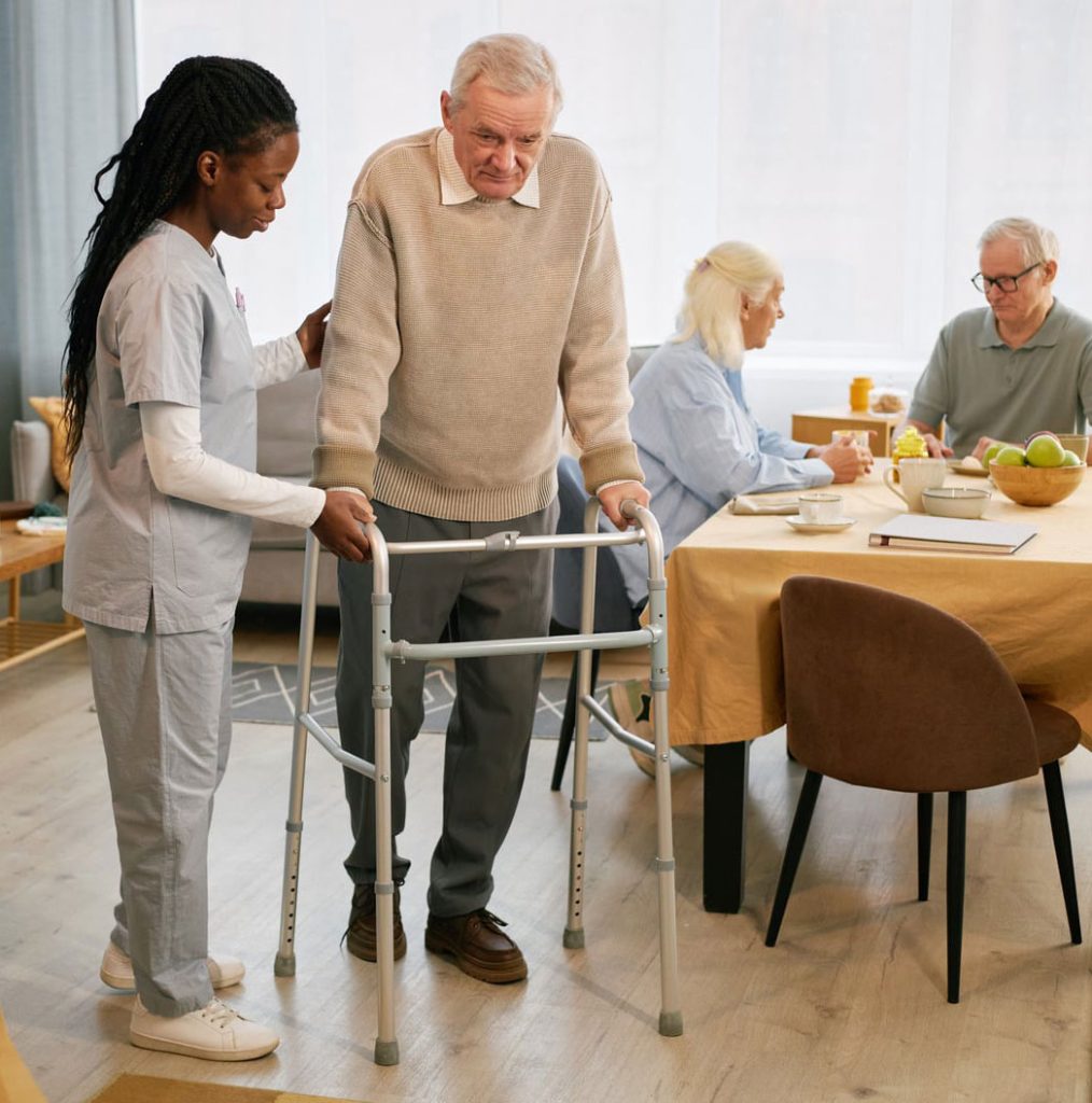 Multilingual caregiver at senior care facility - Language Training Pro Multilingual caregiver at senior care facility